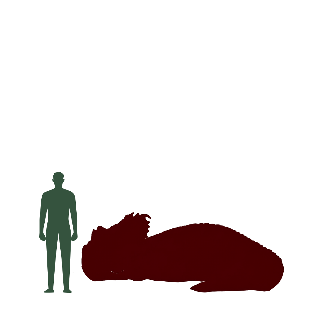 Size Comparison of Dino to a human